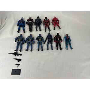 GI Joe Cobra Commander Figure Lot Neo Viper Baroness C.L.A.W.S.